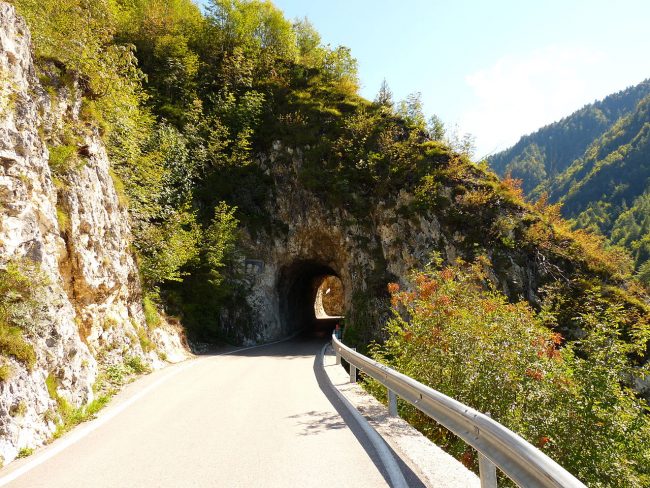 With the mountain bike in Valsugana