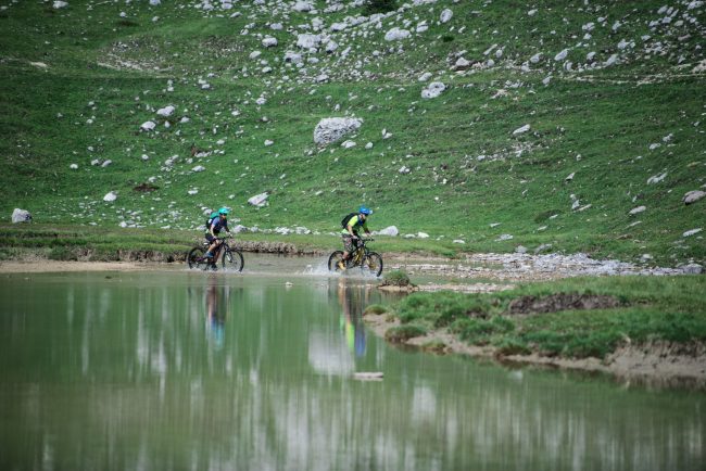 Photography and mountain bike on the Dolomites in the Natural Park of Fanes-Sennes-Braies