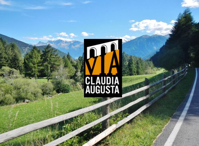 The cycle path of Via Claudia Augusta