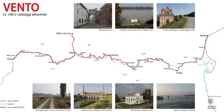 VENTO Bicycle Trail: 679 km from Venice to Turin