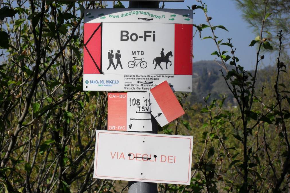 Via degli Dei between Bologna and Florence - Bicycle Touring